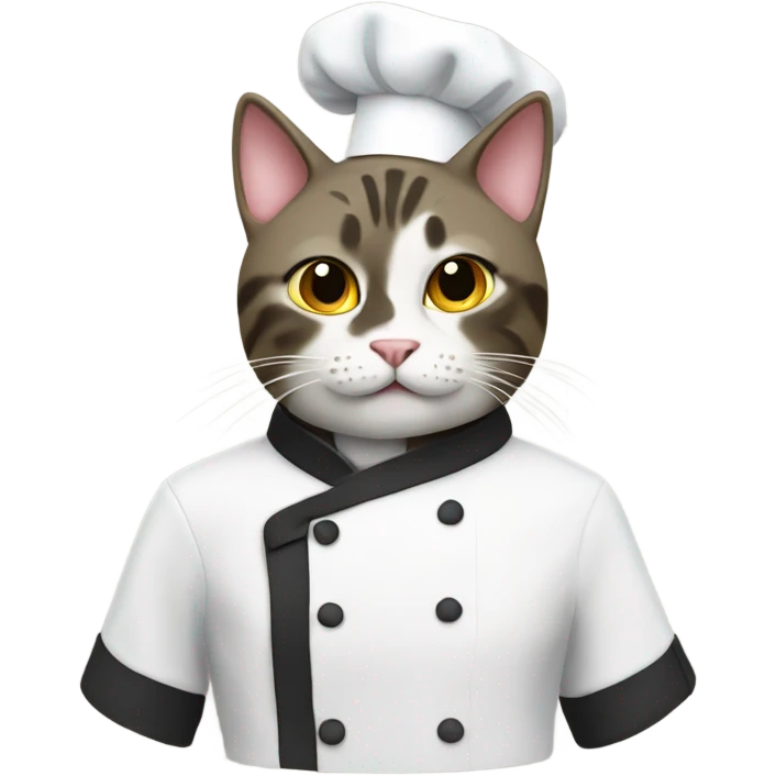 Cat in a chef coat emoji