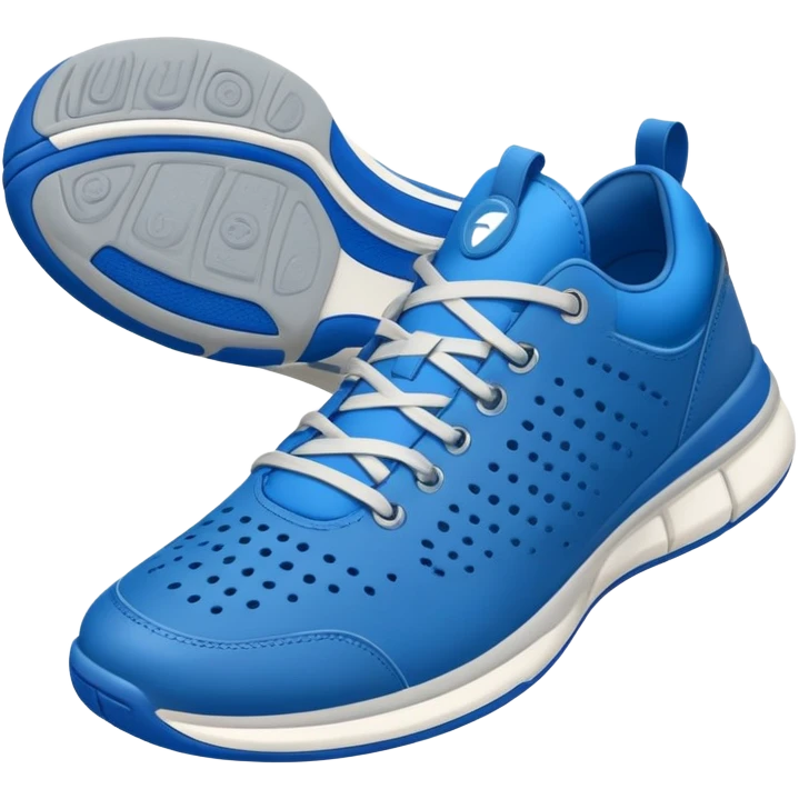 Tiburon con zapatos tenis azules emoji