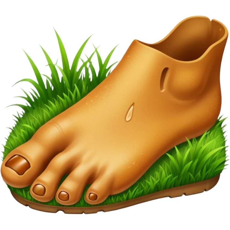An image of a Tar heel foot emoji