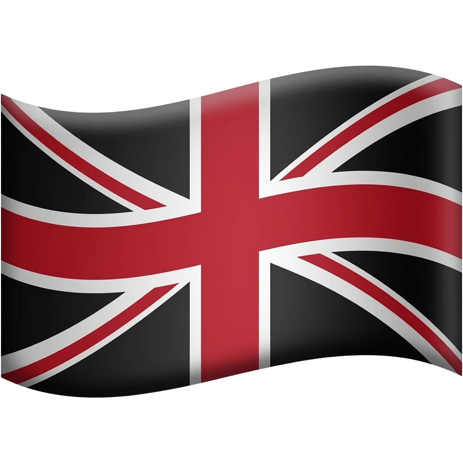 Flag with black and red emoji