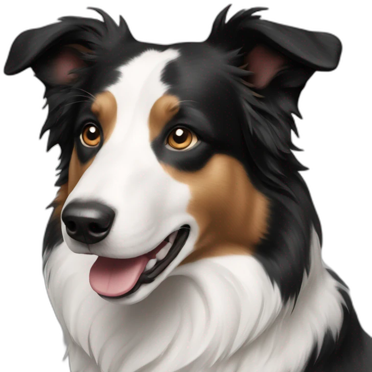 black-and-white-smooth-border-collie emoji