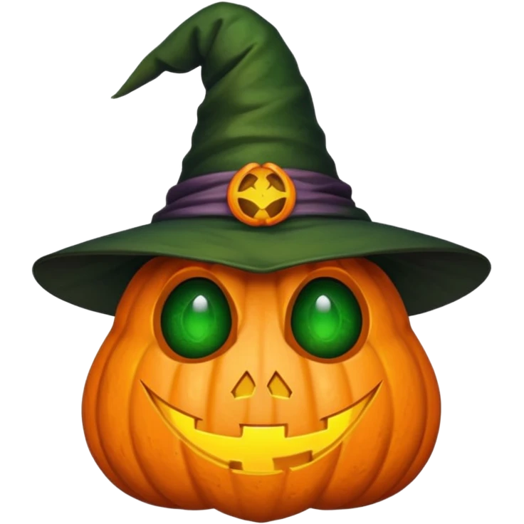 toad wearing a jack o lantern face with a hat emoji