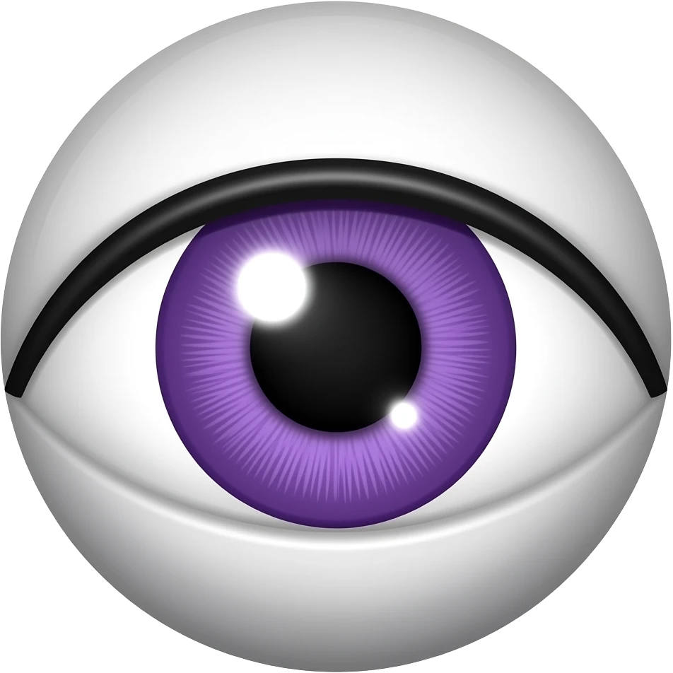 purple eye emoji