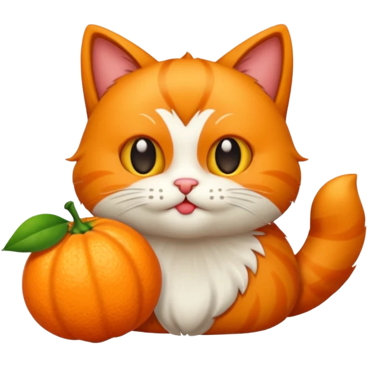 haz que un gato naranja esté lanzando un beso emoji