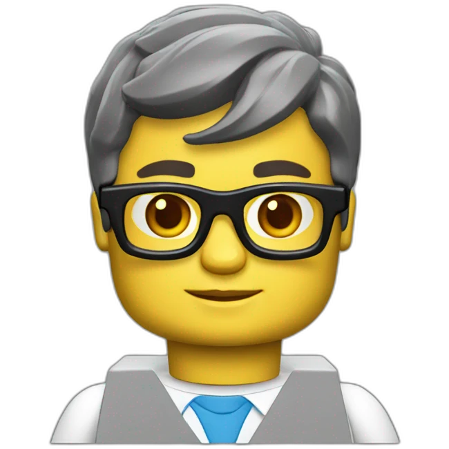 Lego style programmer emoji