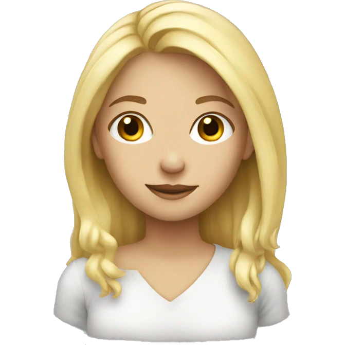 Blonde girl emoji