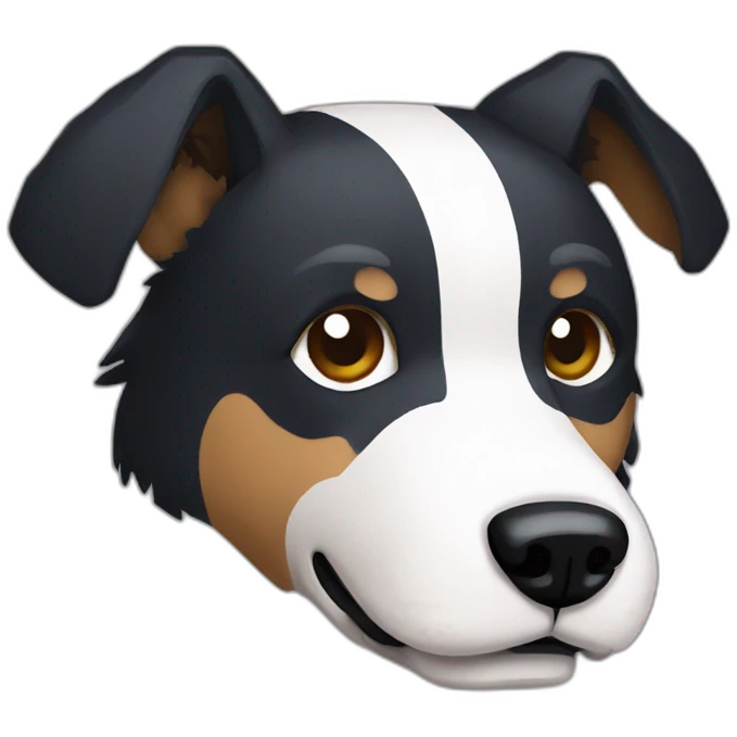 Pixel art dog emoji