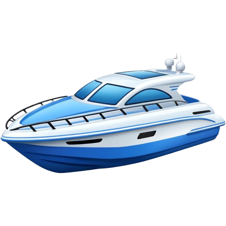 Create a realistic speedboat emoji