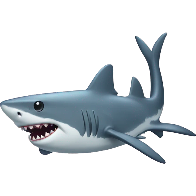 Shark with a tutu  emoji