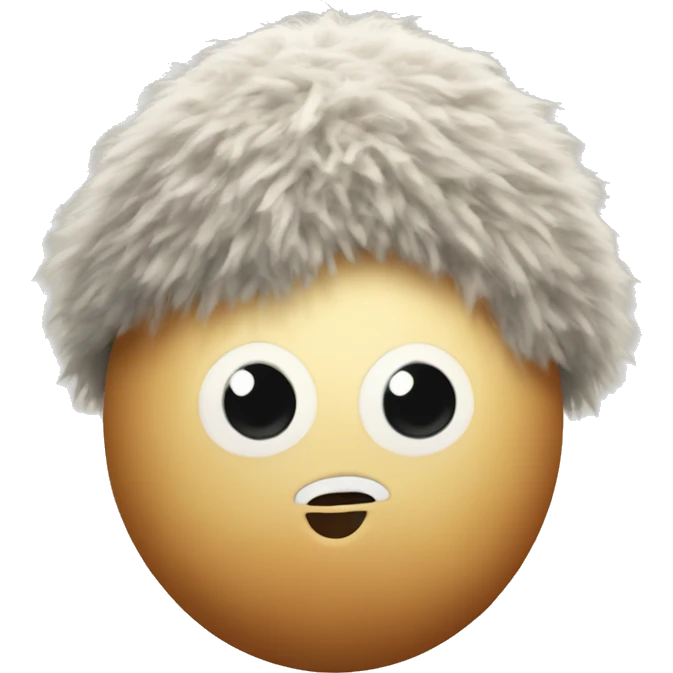 a woolly egg emoji