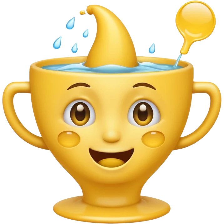 the smiling emoji with yellow funnels for eyes and crying emoji