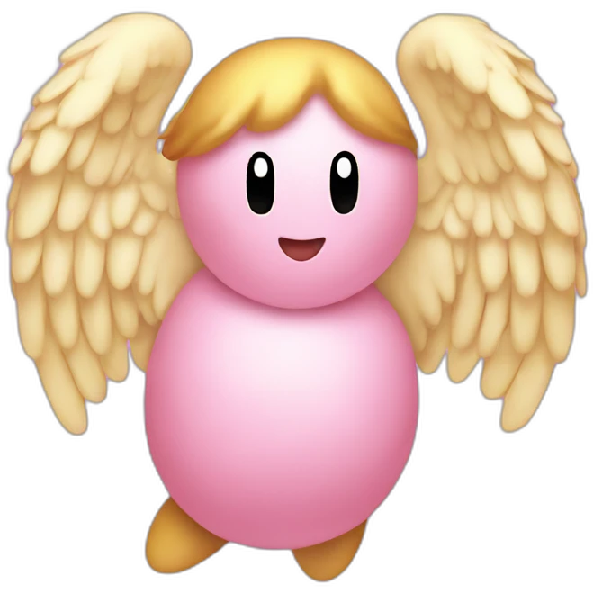 kirby angel emoji
