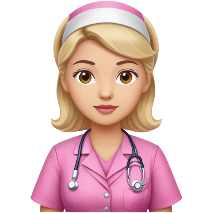 nurse dress pink emoji