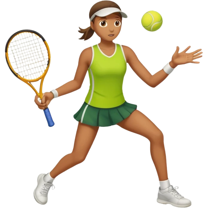 Person catching a tennis ball emoji
