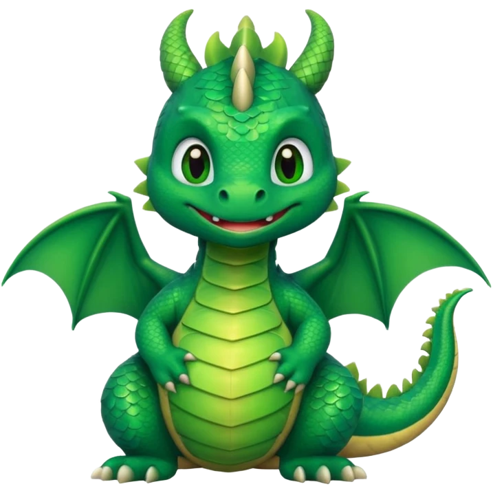 Cute cartoon dragon with the word fuck on it emoji