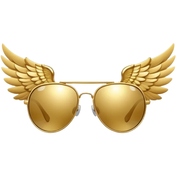 fancy sunglasses with wings emoji
