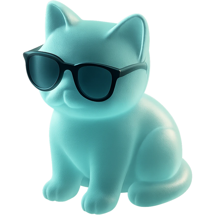 Cat wearing sunglasses emoji