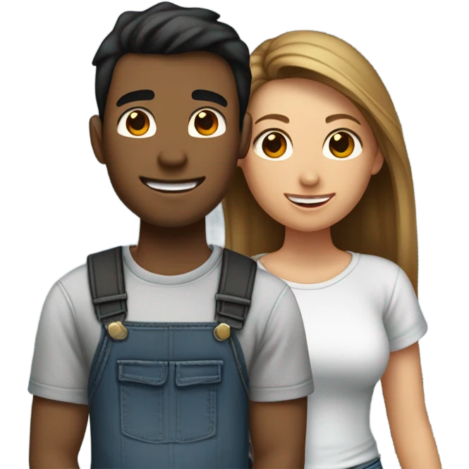Girlfriend and boyfriend  emoji