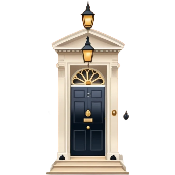 classic British government building like 10 Downing Street emoji