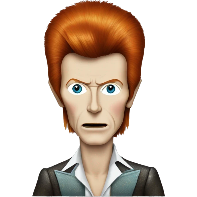 David bowie as Ziggy stardust emoji
