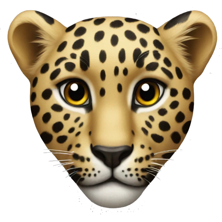 Leopard heart emoji