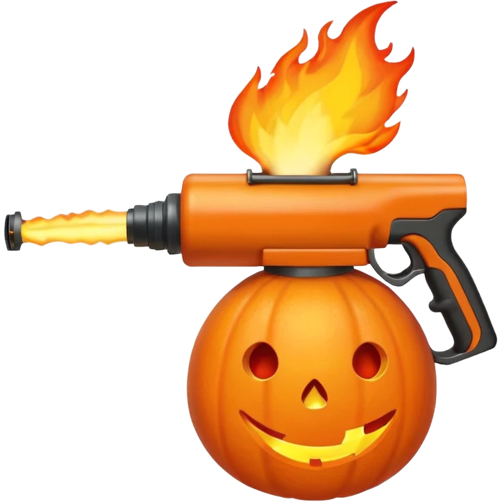 flame thrower shooting big flame emoji