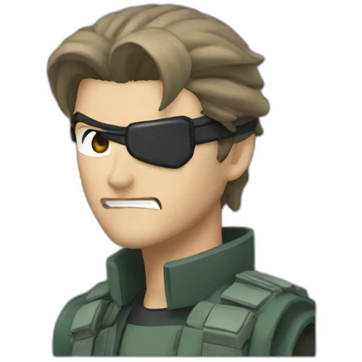 solid snake playing pokemon emoji