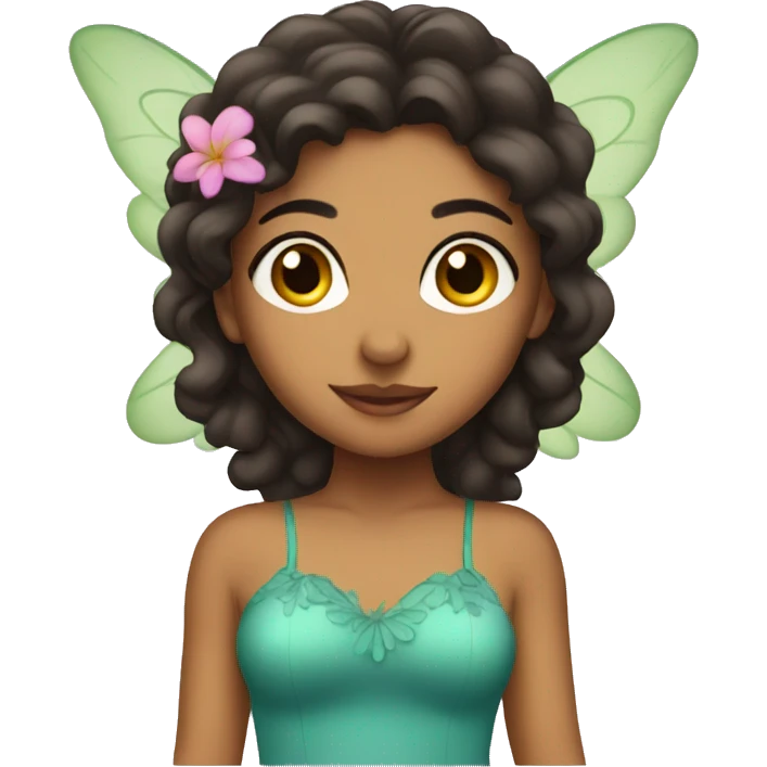 Latina girl fairy emoji