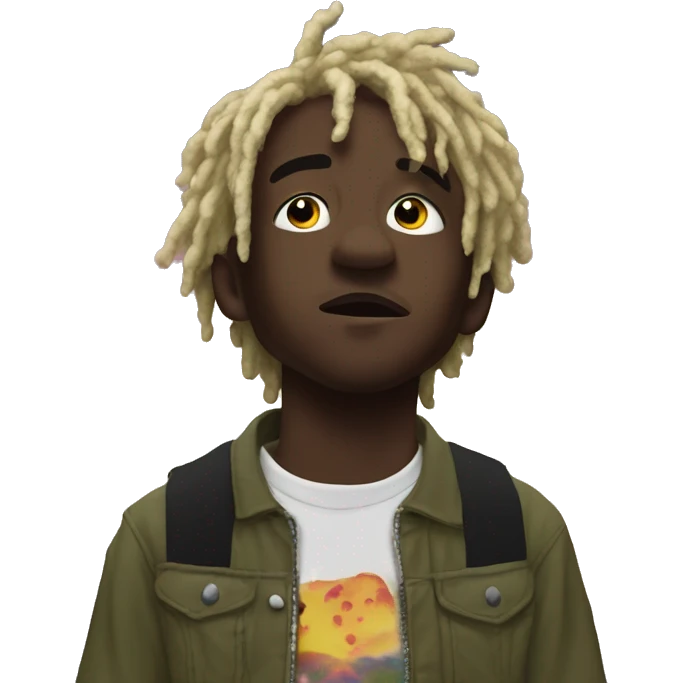Lil uzi vert looking up to the sky emoji