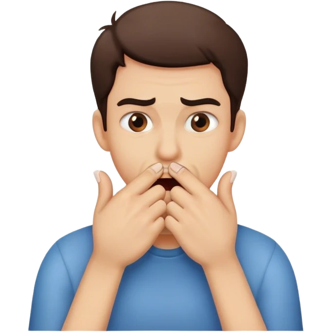 Biting my nails emoji