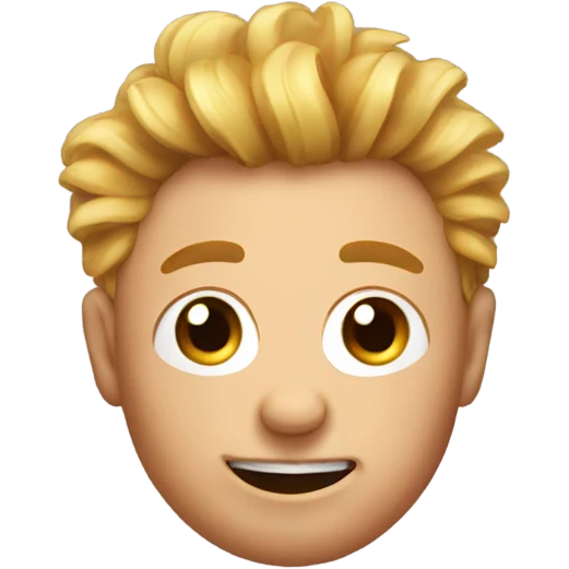 A pork chop with hair   emoji