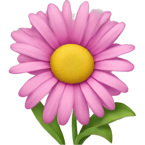 pink daisy emoji