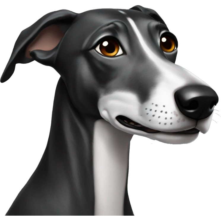 Black Wheaton greyhound  emoji