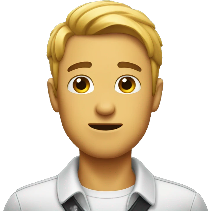 awkward emoji, guy pulling his collar with his hand emoji