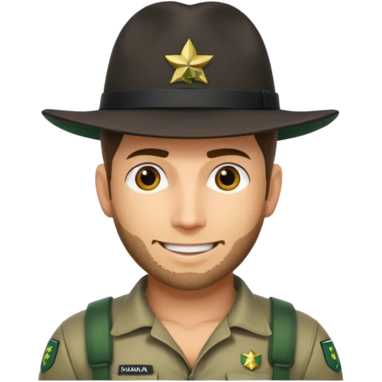 Chris Redfield with hat written Hamza emoji