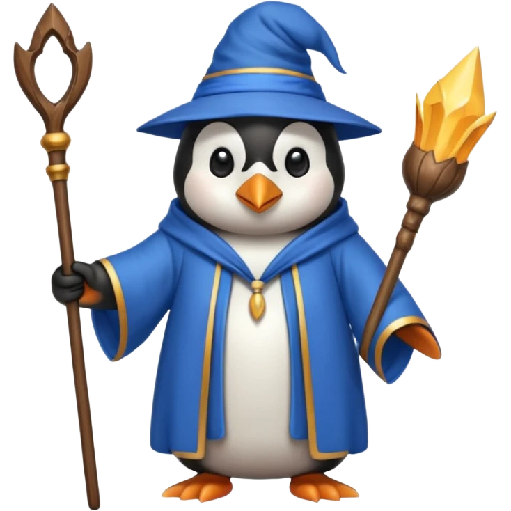 Penguin Wizard emoji