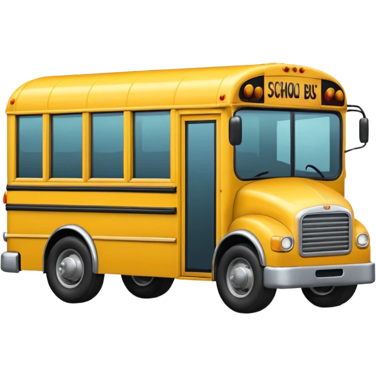 school bus emoji
