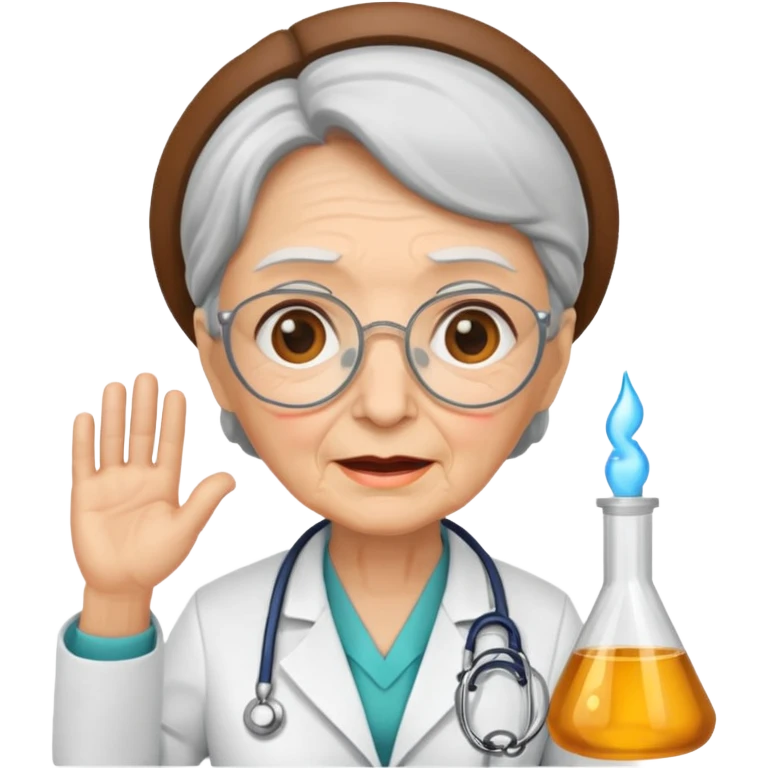 old woman doctor emoji