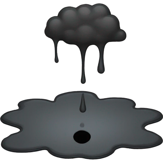 Black puddle  emoji