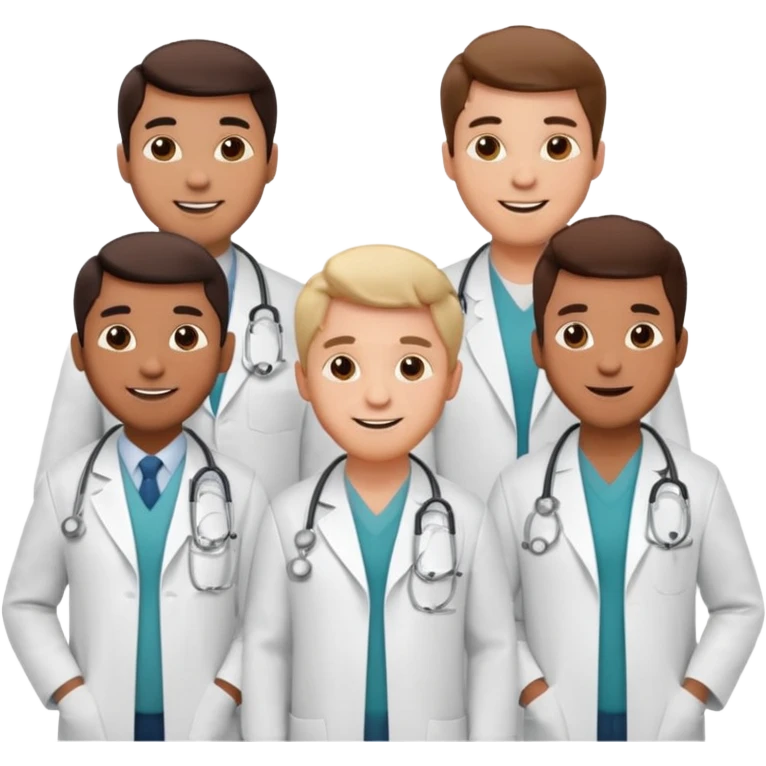 5 doctor staff all men emoji