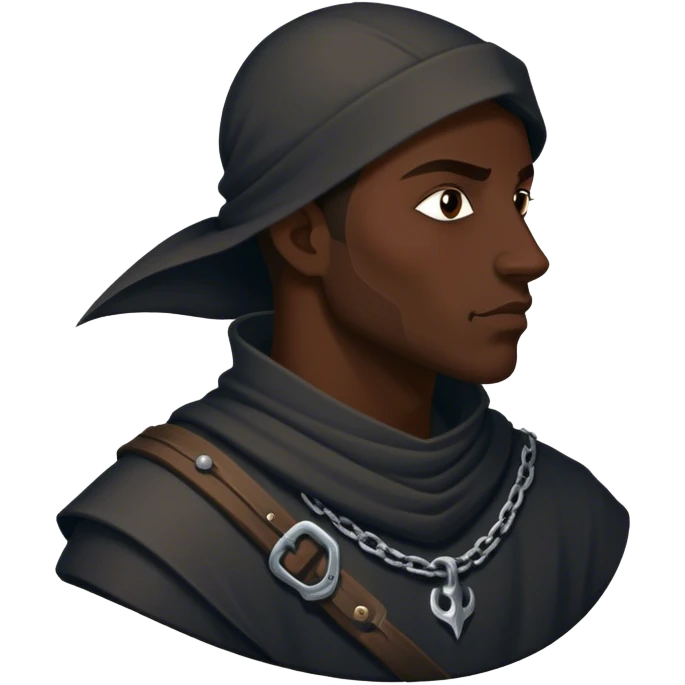 medieval theif seen in profile emoji
