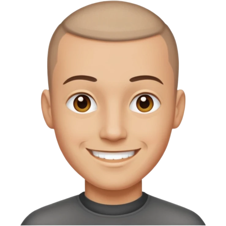 man with buzzcut emoji