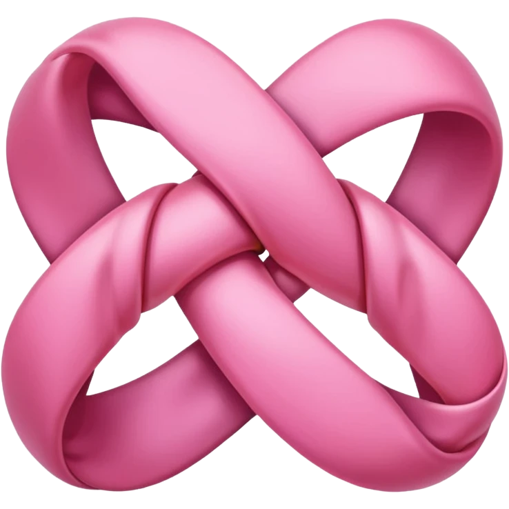 Noeud rose emoji