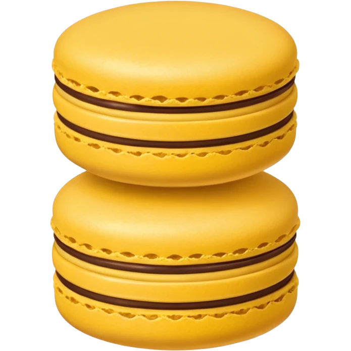 a single of yellow macaron with chocolate cream



















 emoji
