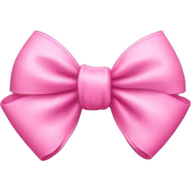 Pink bow emoji