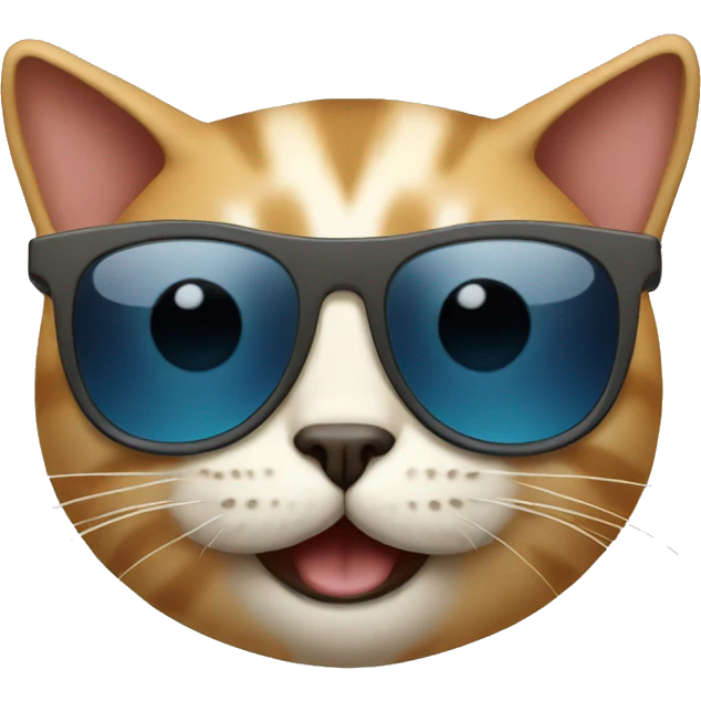 Cat with sunglasses emoji