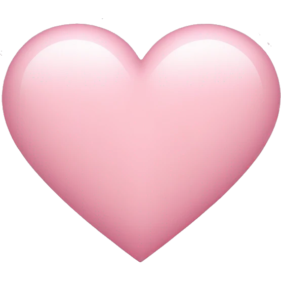 light pink heart emoji