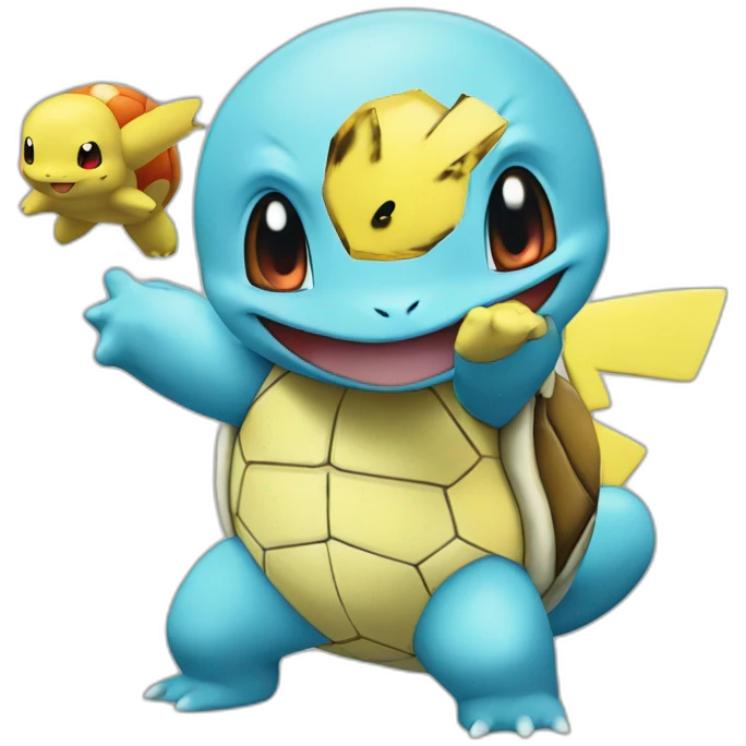 squirtle and pikachu emoji