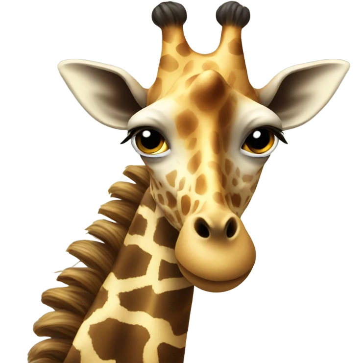 Giraffe with locs emoji