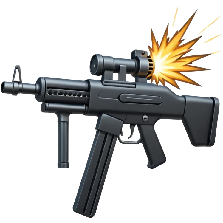 machine gun firing emoji